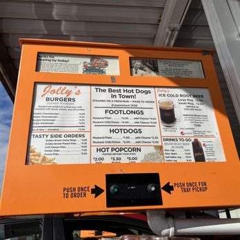 Jolly's Drive-In - Menu - Hot Dogs Near Me - Hamilton, Ohio