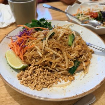 Basil & Co - Pad Thai with Chicken - Thai Near Me - Diamond Bar, California