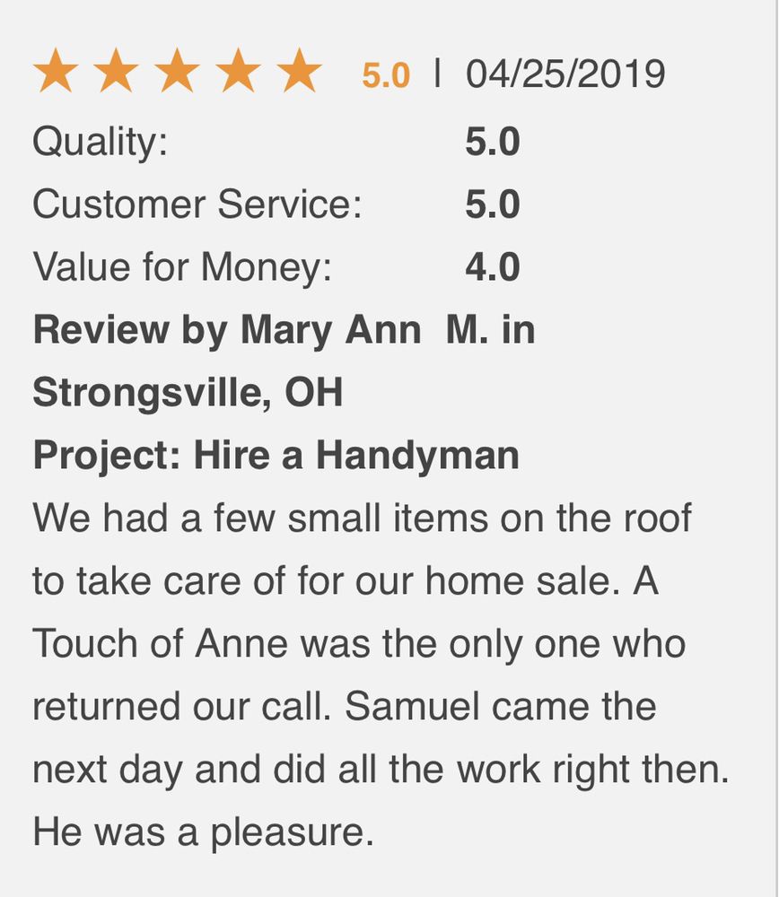 Slide of A Touch of Anne Restoration & Cleaning