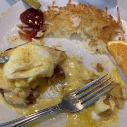 Classic Benny with hash browns Classic Benny with hash browns