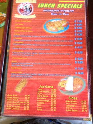 Menu photo 2 Fiesta Garibaldi Johnson Creek, WI