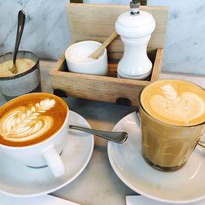 Photo of The Kettle Black - South Melbourne Victoria, Australia. Flat white and latte
