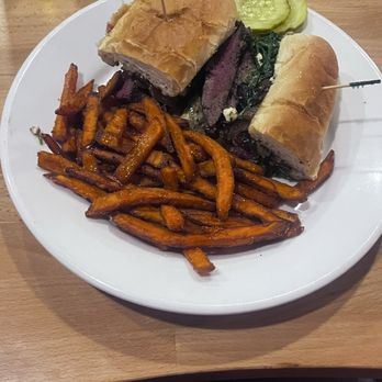 Mike & Pop's Bistro & Tavern - Garlic steak sandwich, 10/10 recommend - New American Near Me - Buffalo, New York Mike & Pop's Bistro & Tavern - Garlic steak sandwich, 10/10 recommend - New American Near Me - Buffalo, New York