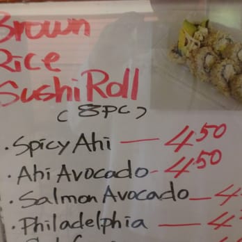 Dragon Kitchen Brown Rice Sushi - only $4.50 a roll - Japanese Near Me - Hilo, Hawaii