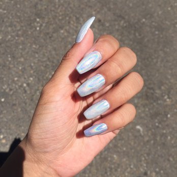 Rose Nails 2 - Holo nails - Nail Salons Near Me - Merced, California