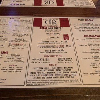 The Dish Room - Menu - New American Near Me - Burlington, Colorado