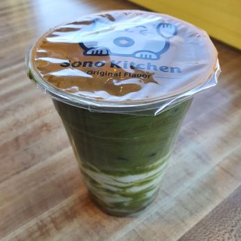 Sono Kitchen & Boba - Shikoku Matcha Green H/C with almond milk - Asian Fusion Near Me - Flagstaff, Arizona Sono Kitchen & Boba - Shikoku Matcha Green H/C with almond milk - Asian Fusion Near Me - Flagstaff, Arizona