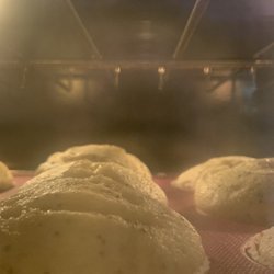 Evelyn’s Bakery - Lemon Poppy Seed Muffins are baking.