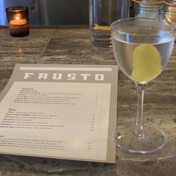 Fausto - Vesper cocktail. - Italian Near Me - Brooklyn, New York