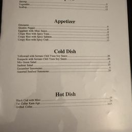 Menu Menu