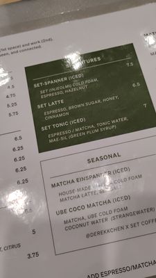 Menu photo 2 SET Coffee Chino, CA