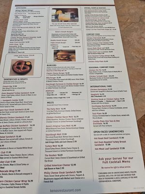 Menu photo 2 Keno's Restaurant Anaheim, CA Menu photo 2 Keno's Restaurant Anaheim, CA