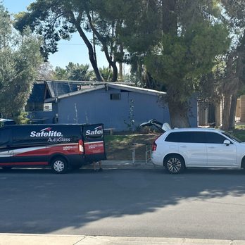 Safelite AutoGlass - Window being replaced on the street across from my house - Windshield Installation & Repair Near Me - Las Vegas, Nevada