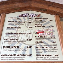 Der Hot Dog Laden - Speisekarte (26.08.2017)
