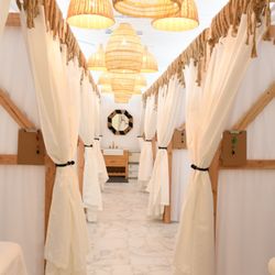 Neihule Academy of Beauty - Boho Chic Treatment Rooms for our Esthetic Students!