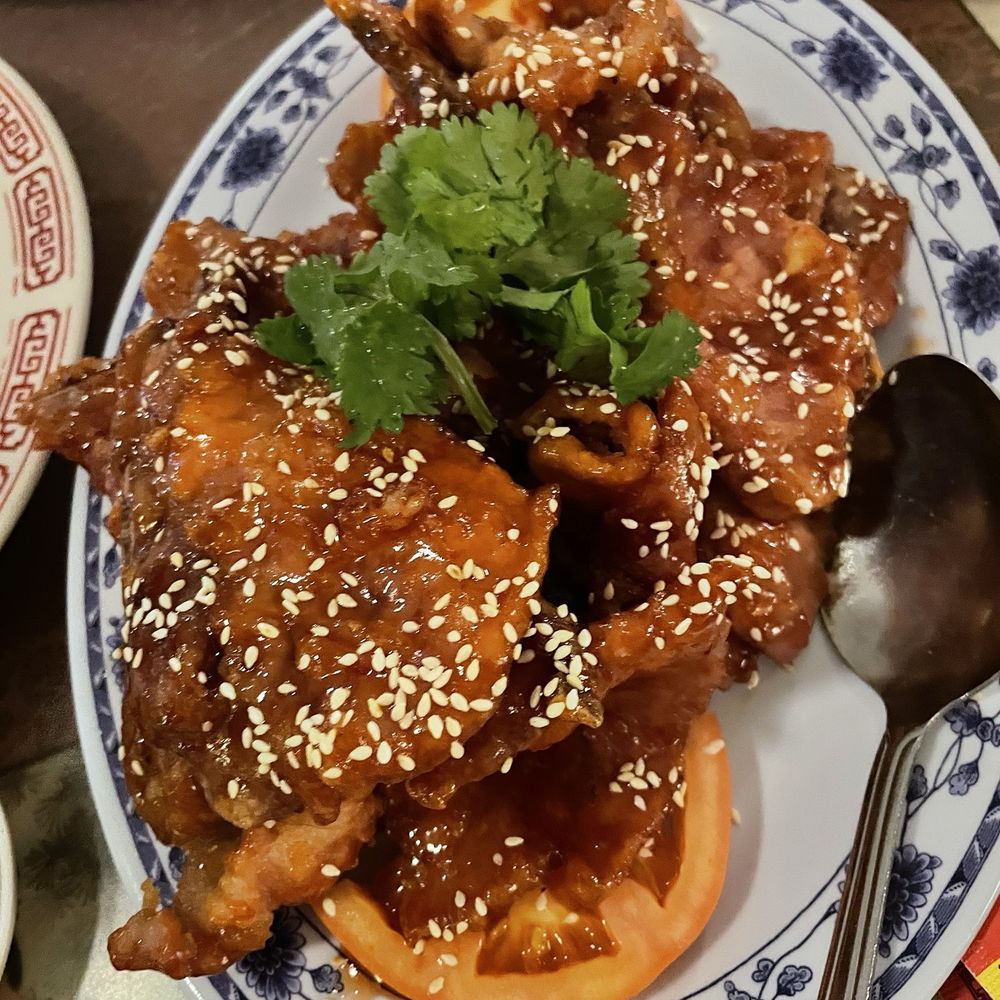 Hop Sing Palace - Sweet, spicy and sticky pork. Yummy - Chinese Near Me - Folsom, California