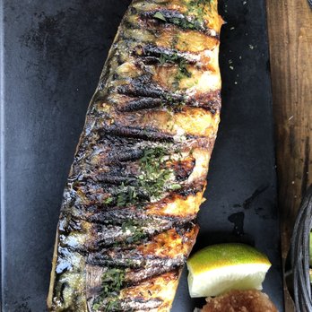 Hashi Izakaya - grilled fish on a black plate - Japanese Near Me - Toronto, Ontario