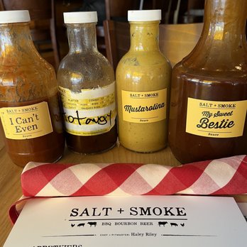 Salt + Smoke - 4 differ types sauces.. - Bars Near Me - Saint Louis, Missouri Salt + Smoke - 4 differ types sauces.. - Bars Near Me - Saint Louis, Missouri