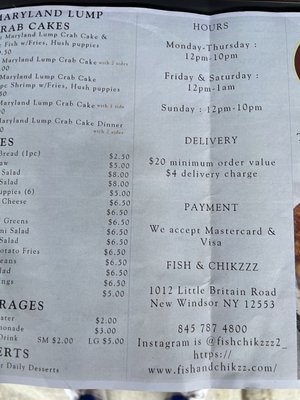 Menu photo 3 Fish & Chikzzz New Windsor, NY