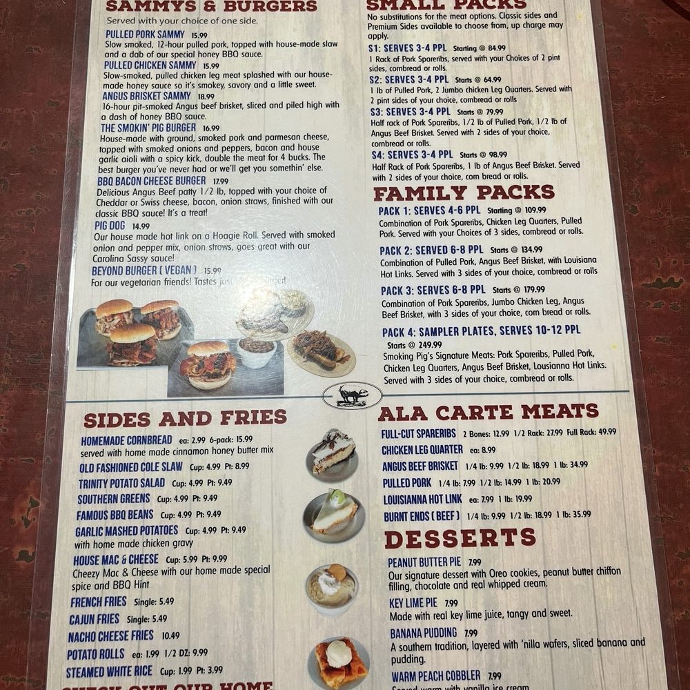 Smoking Pig BBQ - menu - Barbeque Near Me - San Jose, California