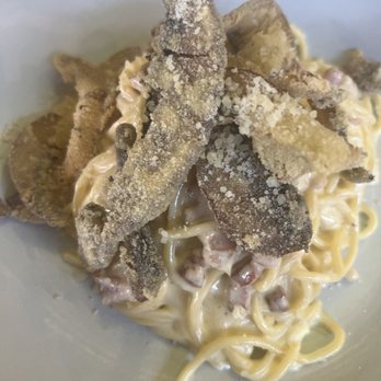 Rigo - Carbonara with fresh (house-made) spaghetti pasta - Spanish Near Me - Honolulu, Hawaii