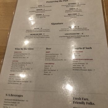 Birch & Maple - Drinks Menu - Breakfast & Brunch Near Me - Frankfort, Michigan