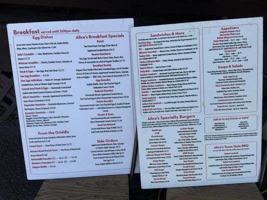 Menu photo 2 Alice's Restaurant Woodside, CA Menu photo 2 Alice's Restaurant Woodside, CA