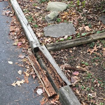 Cassella Design & Build - Before replacing the timbers of the wood trim. - Landscaping Near Me - Springfield, Virginia Cassella Design & Build - Before replacing the timbers of the wood trim. - Landscaping Near Me - Springfield, Virginia
