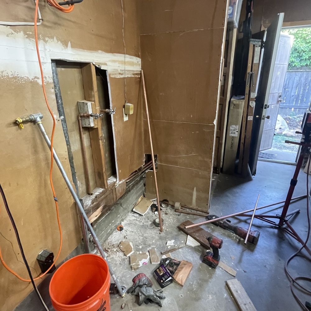 Snappy Rooter - Plumbing work in the garage by Snappy Rooter - Plumbing Near Me Snappy Rooter - Plumbing work in the garage by Snappy Rooter - Plumbing Near Me