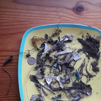 McClain's Soil Supply - Just some of the trash I found in the soil we were delivered--dime for scale. - Nurseries & Gardening Near Me - Tacoma, Washington