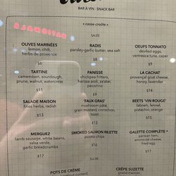 Tinette’s - New food menu