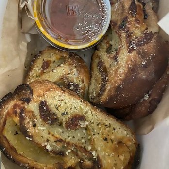 Brooklyn Pie Co. - Yum ... cheese rolled up and baked in the bread - Pizza Near Me - Corpus Christi, Texas