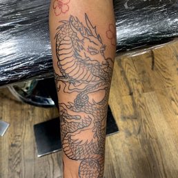 My finished dragon tattoo My finished dragon tattoo