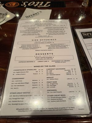 Menu photo 5 Sperry's Restaurant Franklin, TN