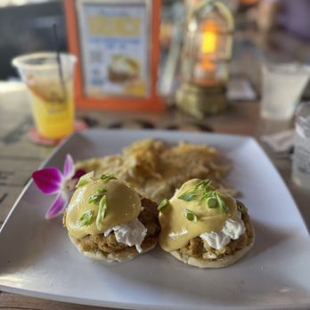 Coco's Crush Bar and Grill - Crab cake Benedict - Seafood Near Me - Indian Rocks Beach, Florida Coco's Crush Bar and Grill - Crab cake Benedict - Seafood Near Me - Indian Rocks Beach, Florida