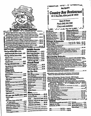 Menu photo 5 Country Boy Restaurant Hazel Park, MI Menu photo 5 Country Boy Restaurant Hazel Park, MI