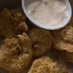 A few of the shrimp I had left when I thought to take a picture. I had way more than this! Excellent!
