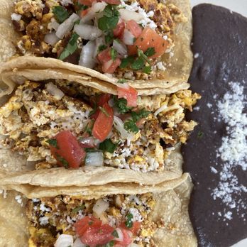Buenos Días Cafe - Tacos with chorizo and eggs - Breakfast & Brunch Near Me - Gulf Breeze, Florida Buenos Días Cafe - Tacos with chorizo and eggs - Breakfast & Brunch Near Me - Gulf Breeze, Florida