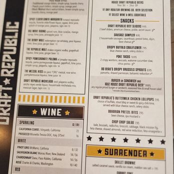 Draft Republic Carlsbad - Menu 10/21/22 - Comfort Food Near Me - Carlsbad, California Draft Republic Carlsbad - Menu 10/21/22 - Comfort Food Near Me - Carlsbad, California