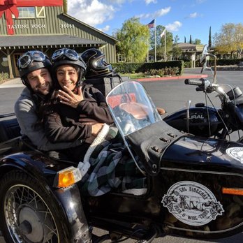 Sidecar Tours - After the proposal! - Wine Tours Near Me - Temecula, California Sidecar Tours - After the proposal! - Wine Tours Near Me - Temecula, California