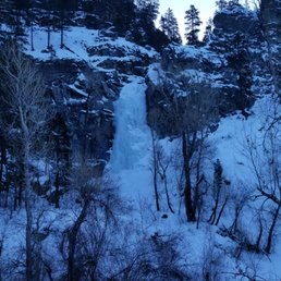 Bridal Falls in February Bridal Falls in February