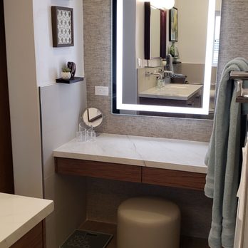 Cal-Best Construction - Makeup counter with edge lit mirror - General Contractors Near Me - Anaheim, California
