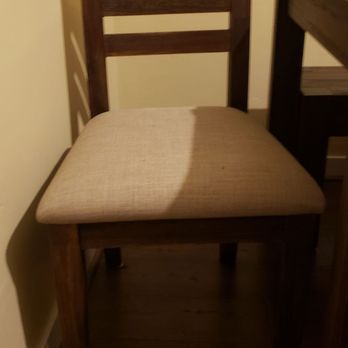 HC Custom Upholstery - The before picture with the cloth seat. - Furniture Repair Near Me - Brooklyn, New York