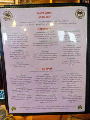 Menu photo 3 Bailey’s Irish Pub Leavenworth, KS Menu photo 3 Bailey’s Irish Pub Leavenworth, KS