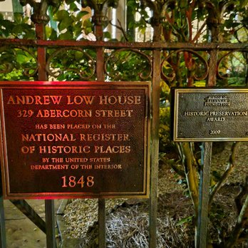 Andrew Low House - Historical Plaque - Museums Near Me - Savannah, Georgia Andrew Low House - Historical Plaque - Museums Near Me - Savannah, Georgia