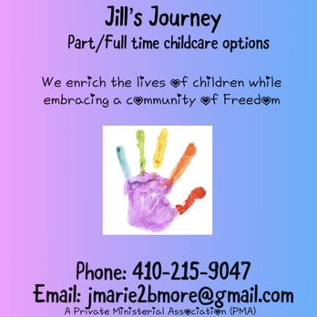 Jill’s Journey - Accepting children of all ages. Text or email for more information. - Child Care & Day Care Near Me Jill’s Journey - Accepting children of all ages. Text or email for more information. - Child Care & Day Care Near Me