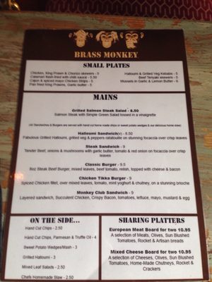 Menu photo 2 Brass Monkey Liverpool, XMS Menu photo 2 Brass Monkey Liverpool, XMS