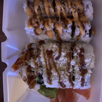 Saito Restaurant - Variety of sushi Double Crunchy Roll Crunchy Shrimp Roll - Japanese Near Me - Memphis, Tennessee