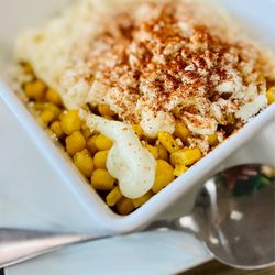 Taco's Queen - Side of corn is YUGE! get it! :)...