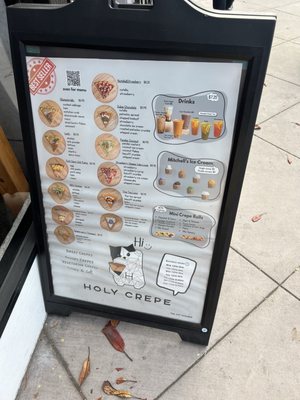 Menu photo 1 Holy Crepe San Francisco, CA Menu photo 1 Holy Crepe San Francisco, CA